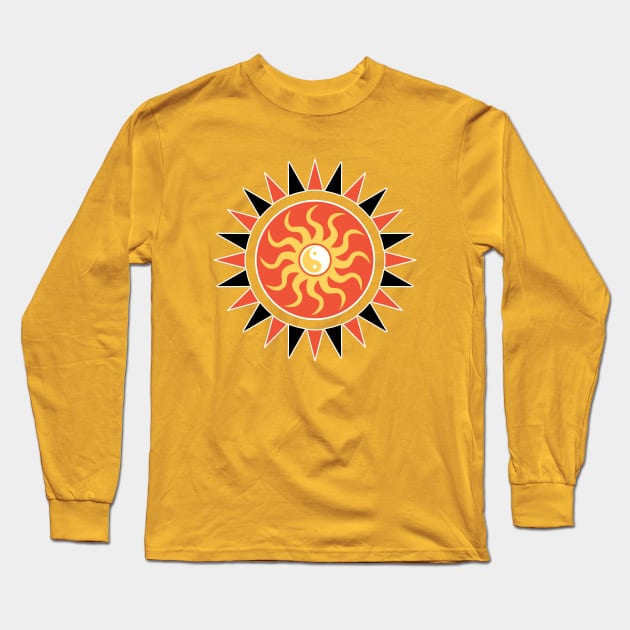 Yin yang sunshine Long Sleeve T-Shirt by Gaspar Avila